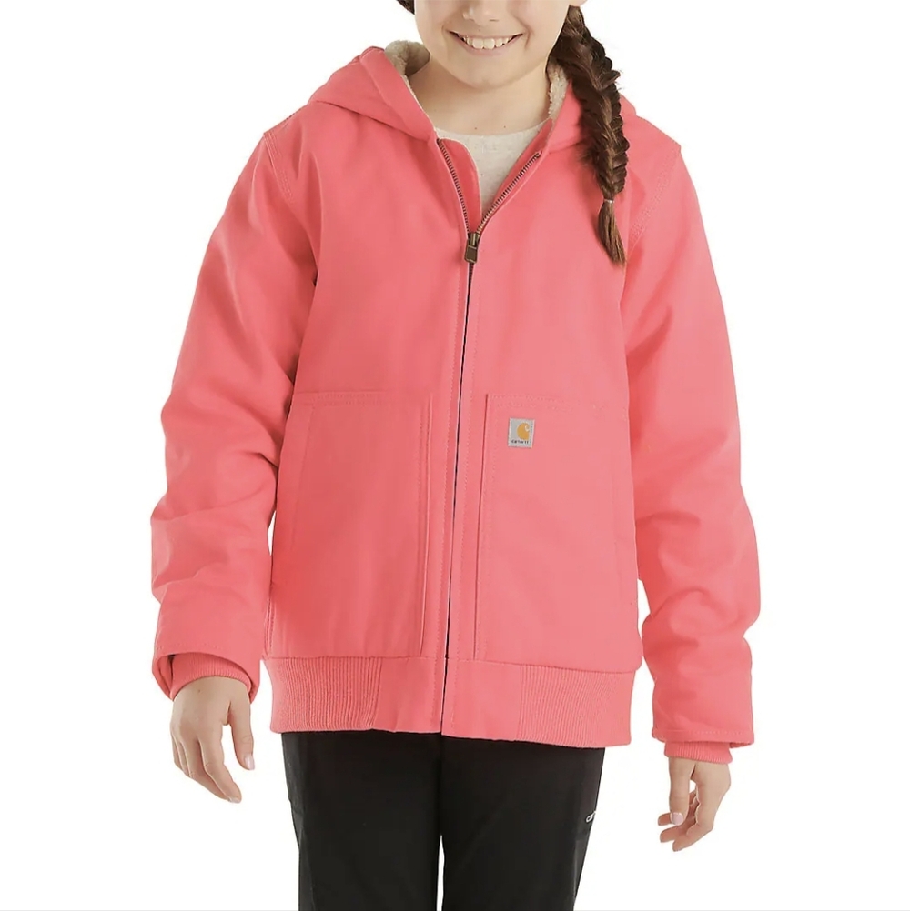 Carhartt Girls' Long Sleeve Active Jac Sherpa Lined